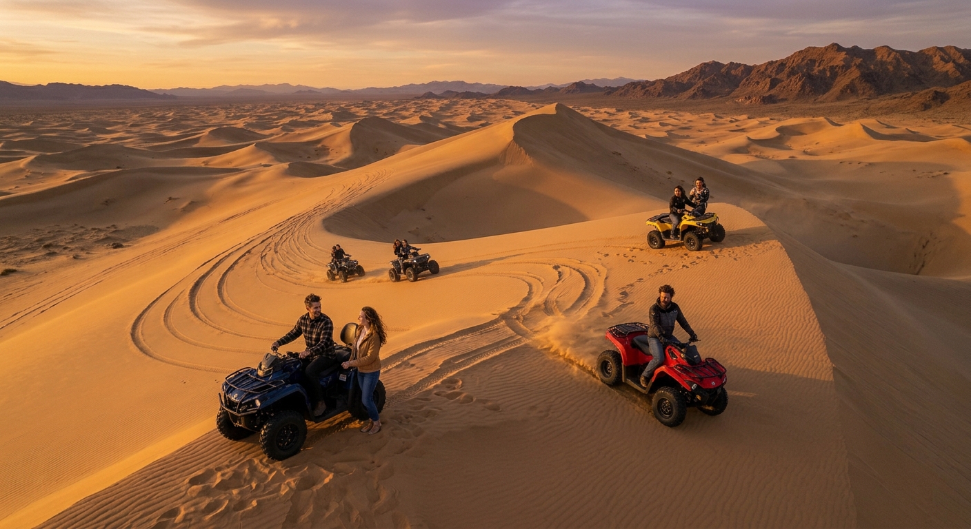 Couple Quad Bike Adventure & Deep Desert Safari in Dubai