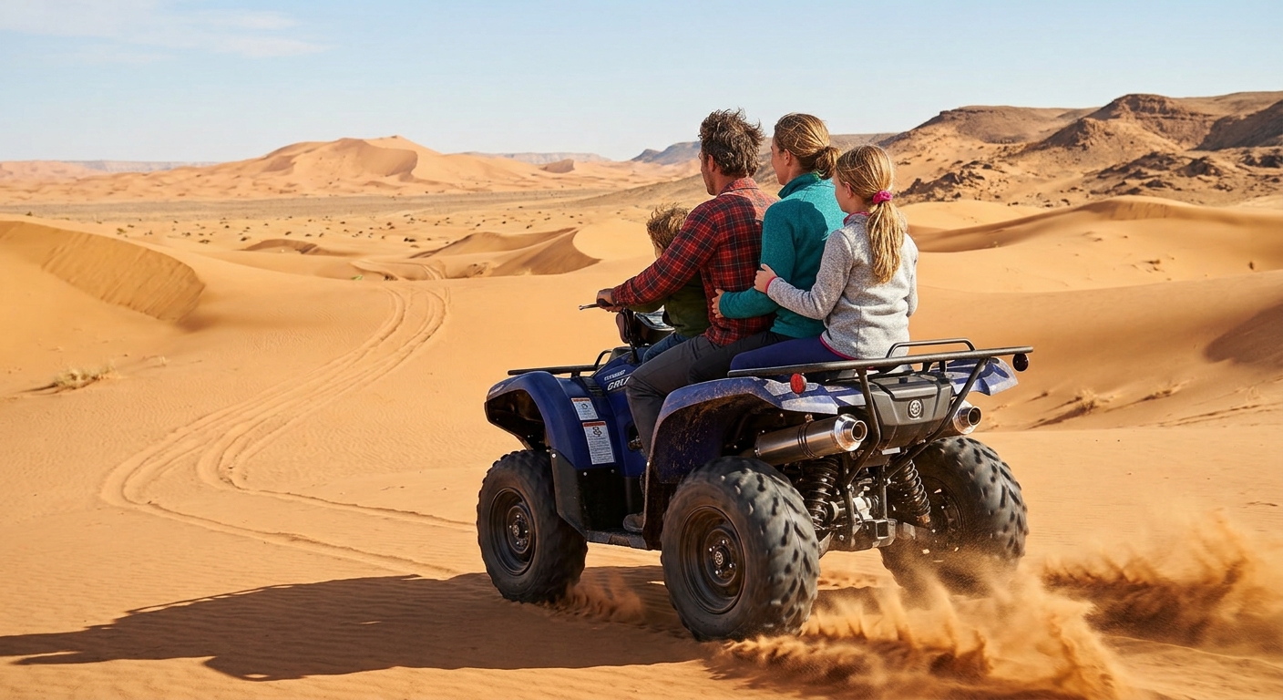 Family Quad Bike Adventure & Deep Desert Safari in Dubai